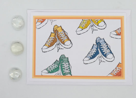 Orange Sneakers Card