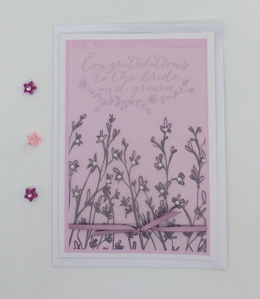 Congratulation to Bride & Groom - Choice of 2 colours