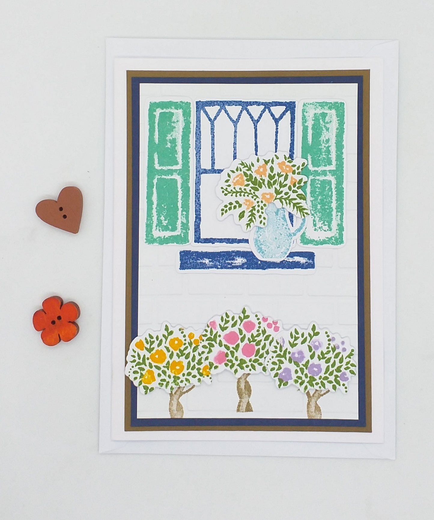 Window Box Floral Card